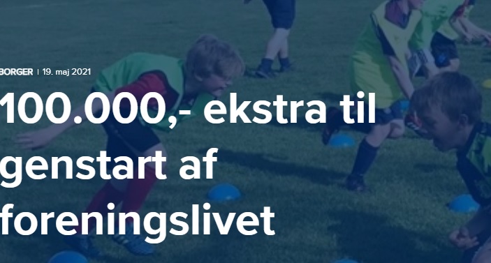 Nyt kvik-teststed i Hornbæk / stor pulje til genstart af foreningsliv / mere plads til leg på Axeltorv